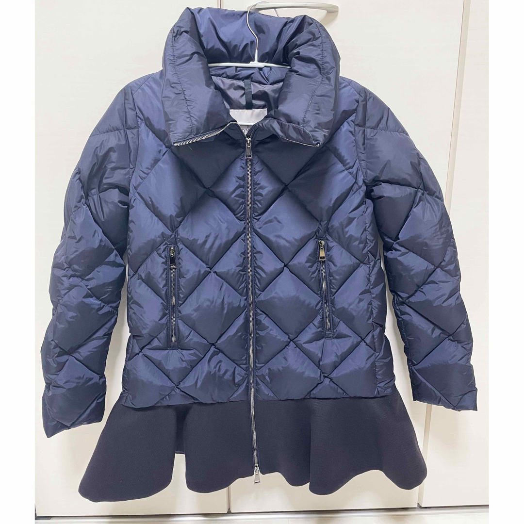 MONCLER モンクレール ダウンジャケット レディース ペプラム ネイビー ...