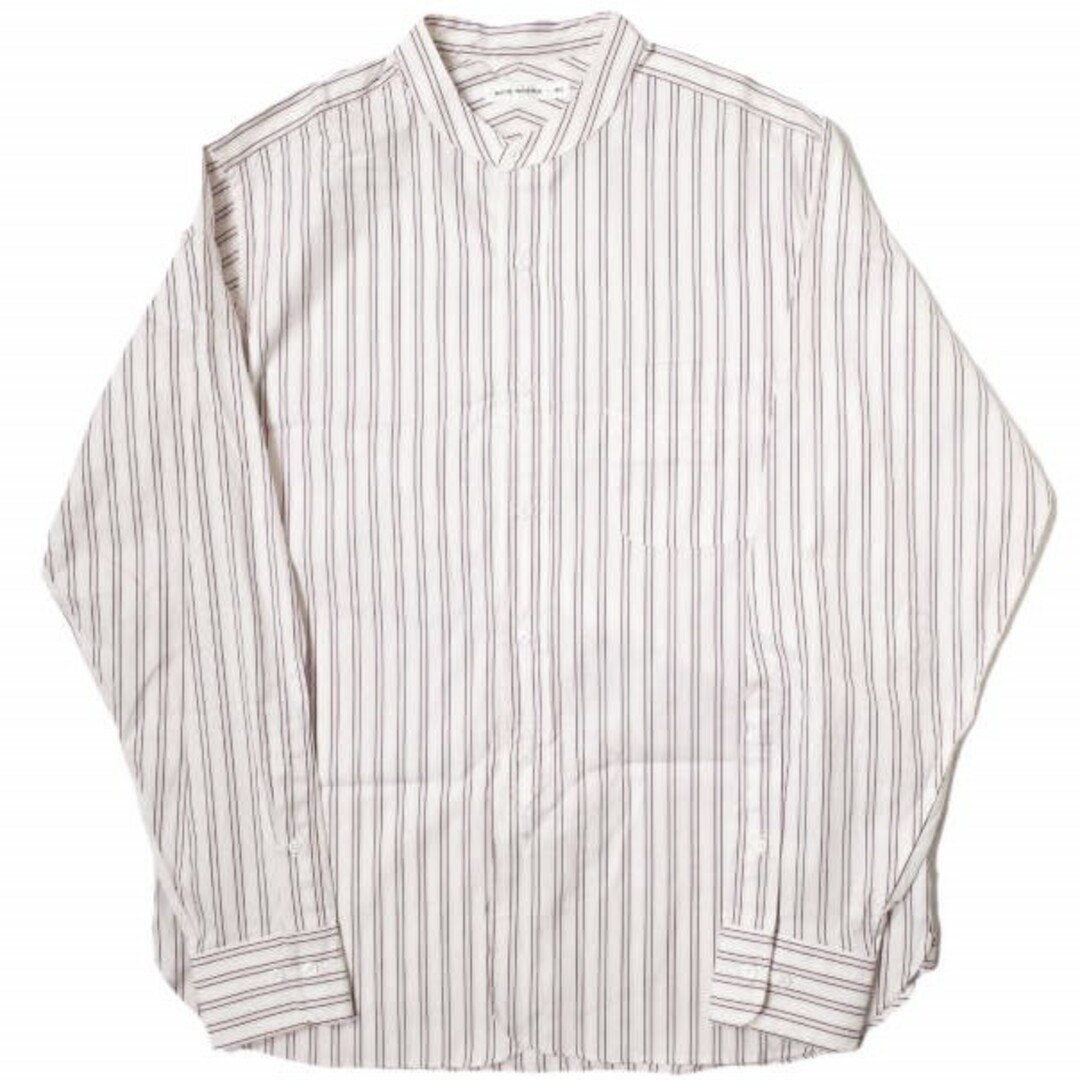 Scye - SCYE BASICS サイベーシックス 日本製 STRIPED COTTON OXFORD