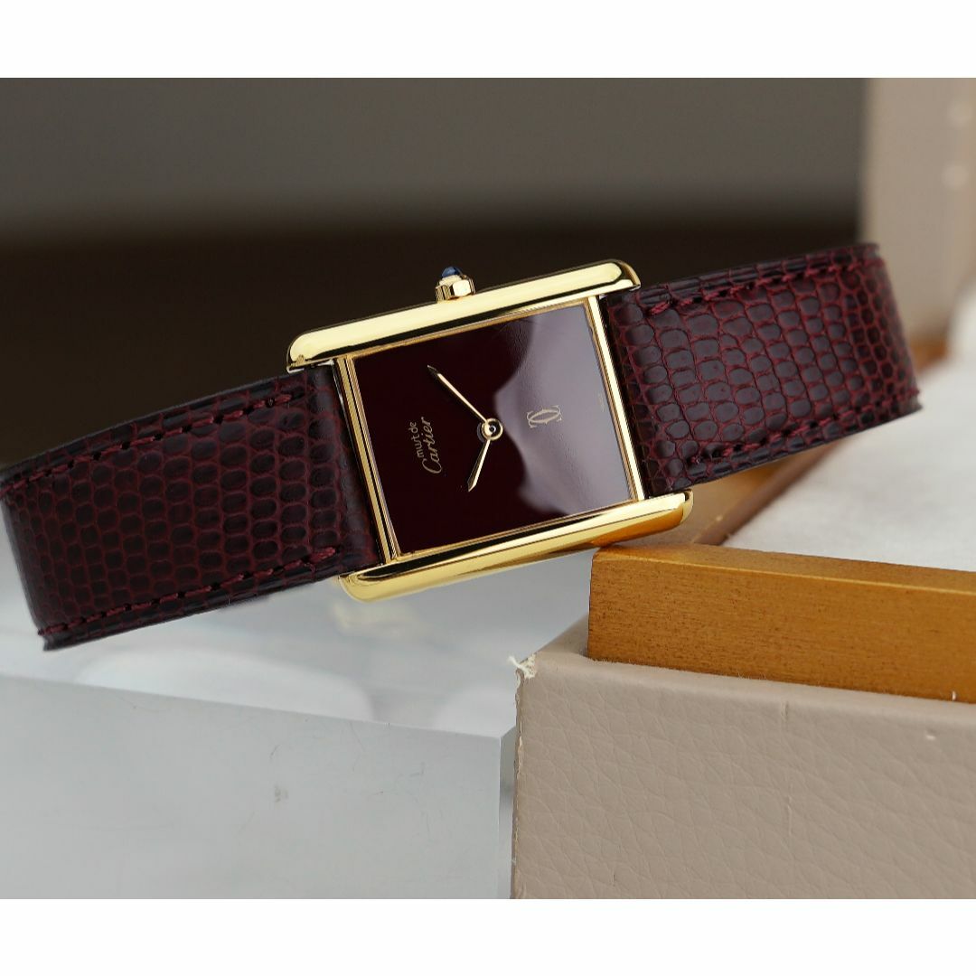 美品 カルティエ マスト タンク レッド LM Cartier