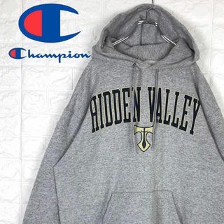 チャンピオン(Champion)のチャンピオン 90sプルオーバーパーカー カレッジロゴ 刺繍ロゴ ゆるだぼ XL(パーカー)