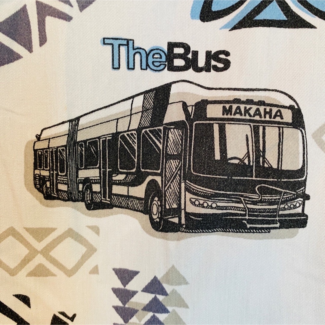 稀少　ハワイ　The Bus ザバス　アロハシャツ　ユニフォーム　Lサイズ メンズのトップス(シャツ)の商品写真