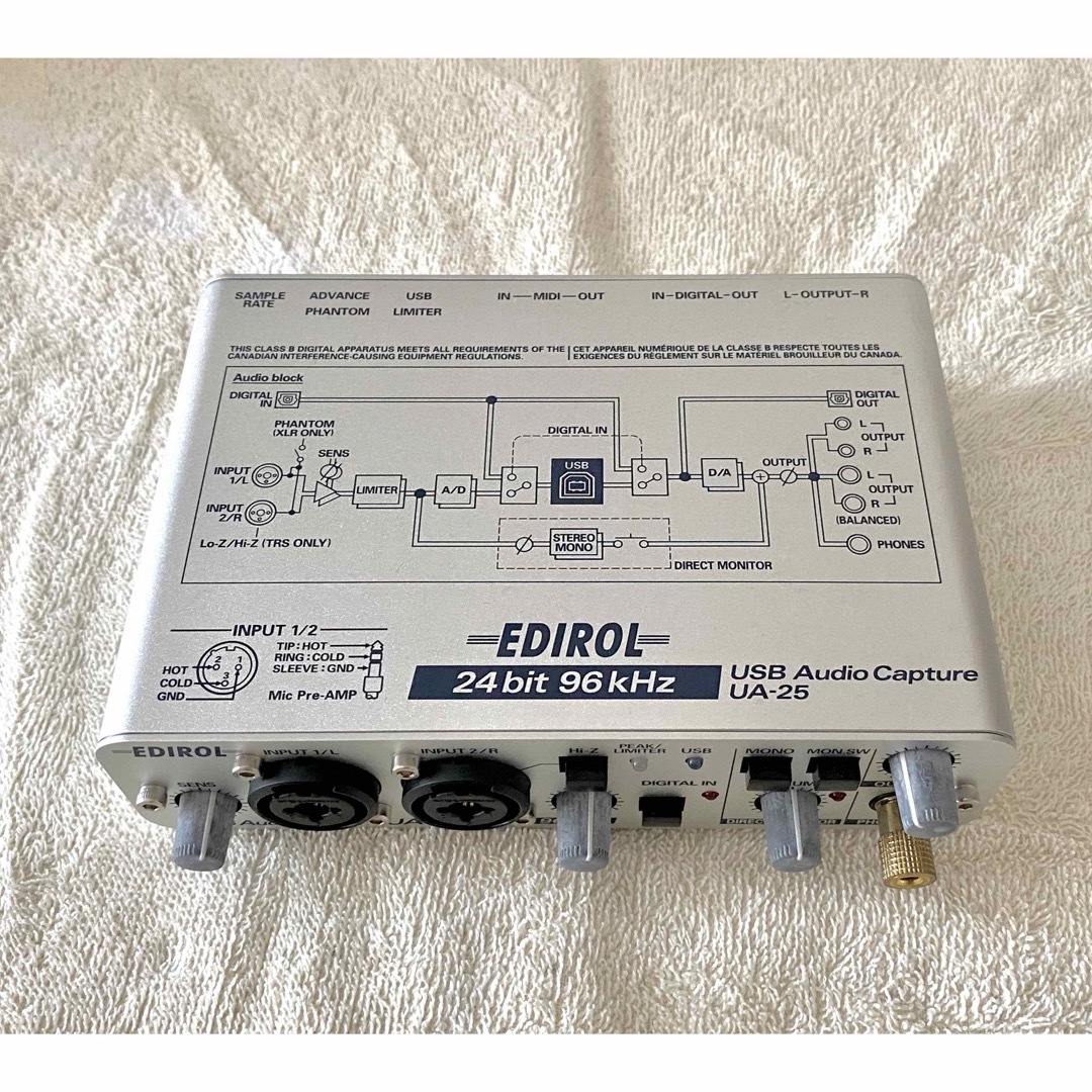 Roland(ローランド)のEDIROL Roland オーディオインターフェース UA-25 楽器のDTM/DAW(オーディオインターフェイス)の商品写真