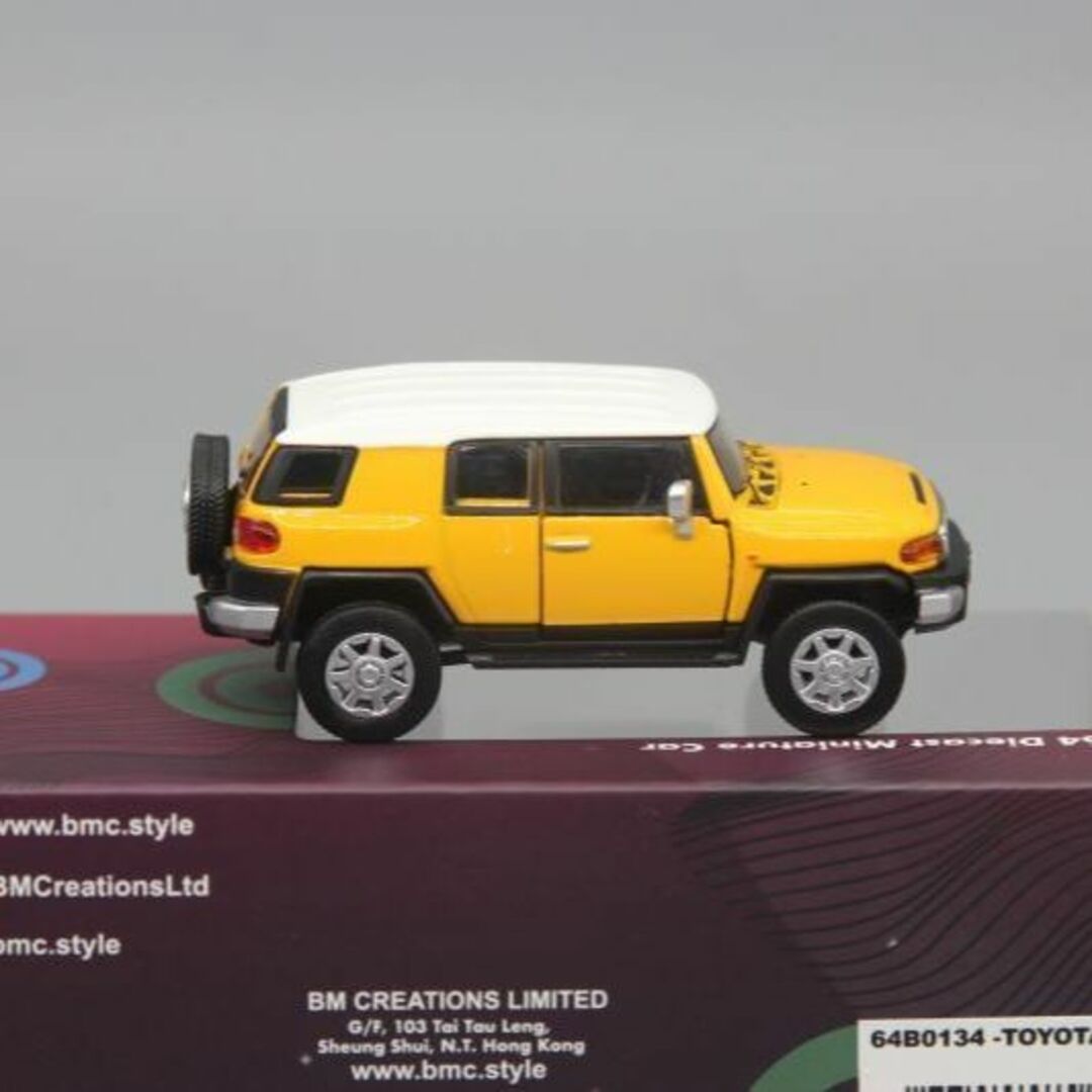 ミニカー BM 1/64 トヨタ ランドクルーザー FJ 2015 イエローの通販 by ...