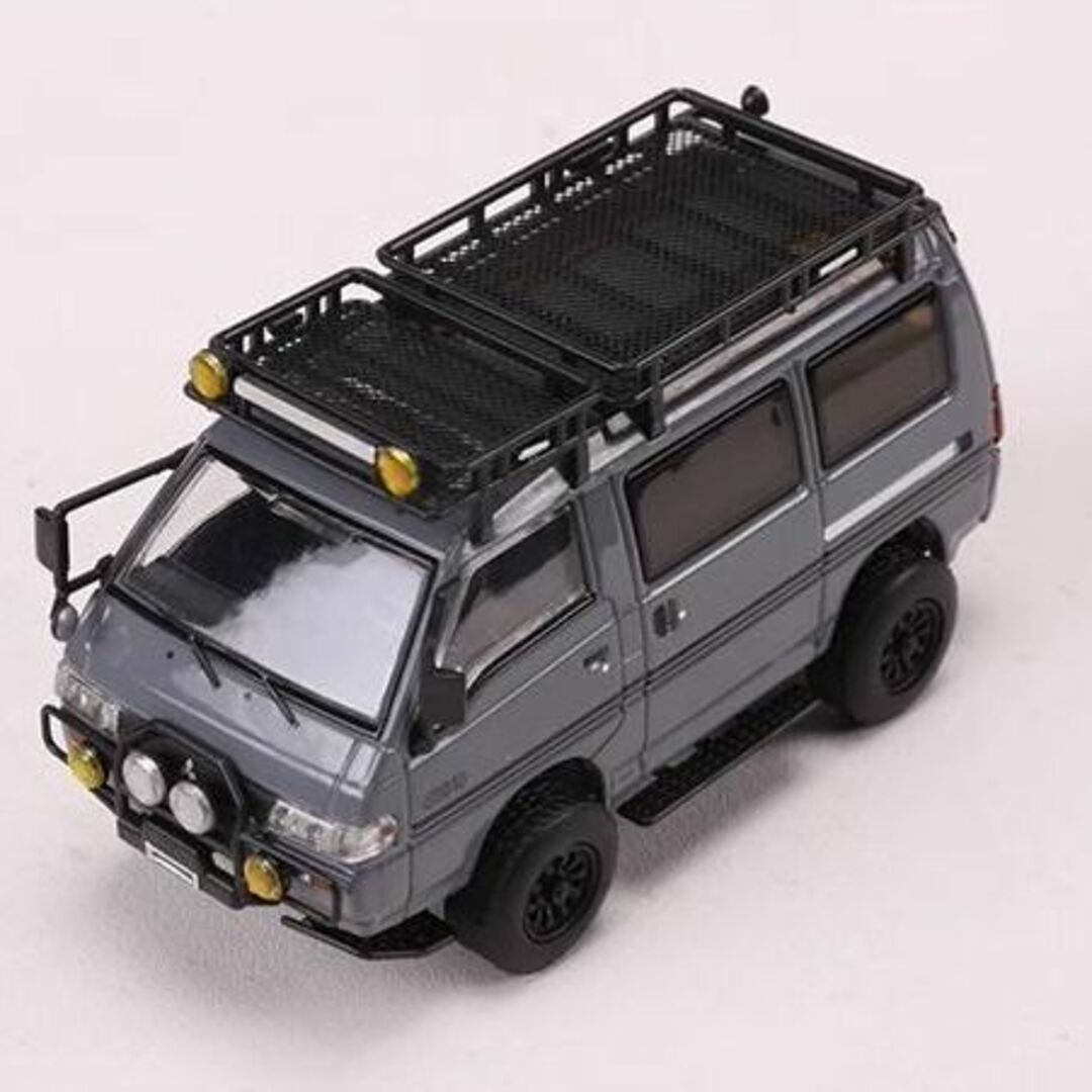 ミニカー AM 1/64 三菱 デリカ Delica スターワゴン グレー ミニカー AM 1/64 三菱 デリカ Delica スターワゴン グレー