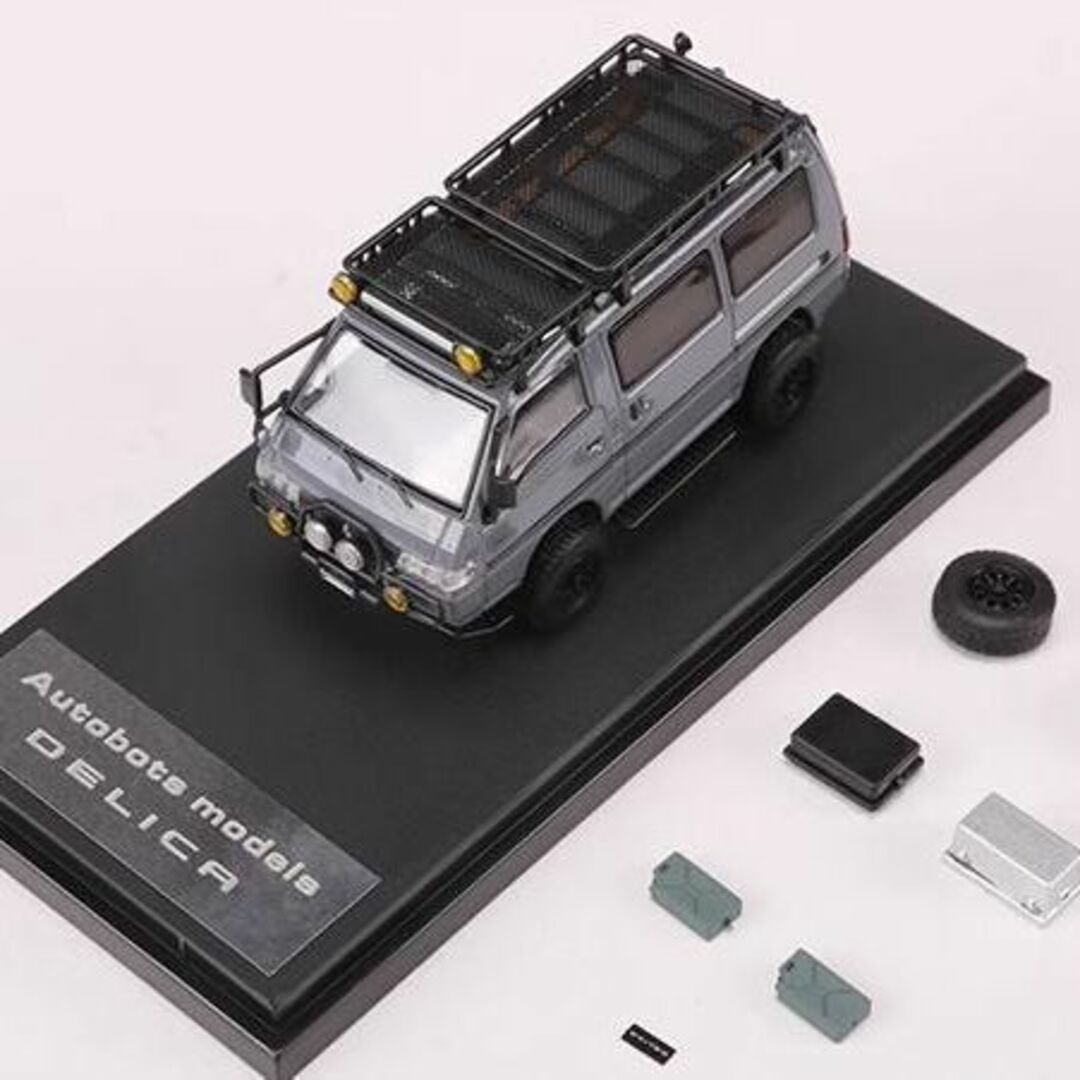 ミニカー AM 1/64 三菱 デリカ Delica スターワゴン グレー ミニカー AM 1/64 三菱 デリカ Delica スターワゴン グレー