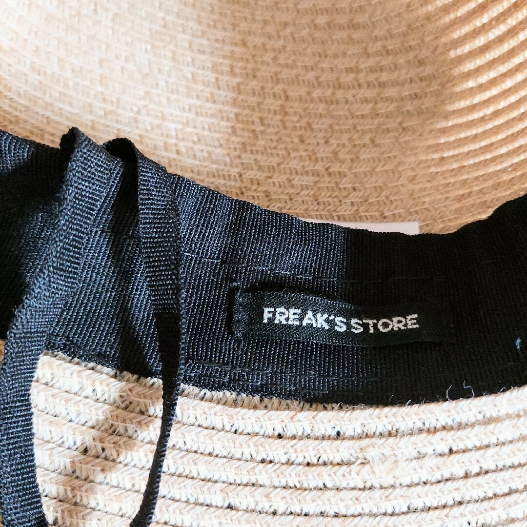 FREAK'S STORE(フリークスストア)のFREK’S STORE リボン 麦わら帽子 レディースの帽子(麦わら帽子/ストローハット)の商品写真