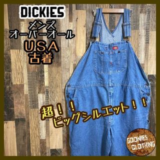 ディッキーズ(Dickies)のディッキーズ 超ビッグサイズ オーバーオール デニム 60インチ 大きいサイズ(サロペット/オーバーオール)