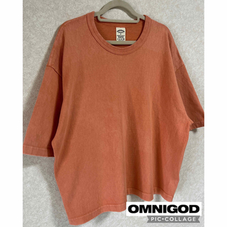 オムニゴッド(OMNIGOD)のOMNIGOD  オムニゴッド　Tシャツ　半袖カットソー　　ピンク　オレンジ(Tシャツ(半袖/袖なし))