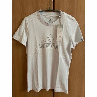 アディダス(adidas)の新品タグ付き adidas Tシャツ 半袖 M 薄いグレー(Tシャツ(半袖/袖なし))