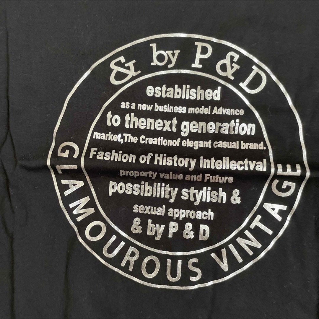 &byP&D(アンドバイピーアンドディー)の新品、タグ付き。アンドバイピンキー＆ダイアン　七分丈Tシャツ　M レディースのトップス(Tシャツ(長袖/七分))の商品写真