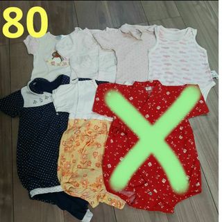 プチバトー(PETIT BATEAU)の子供服80 まとめ売り(ロンパース)