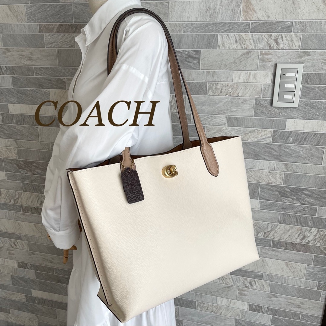 極美品】coach コーチ ウィロウショルダーバッグ トートバッグ