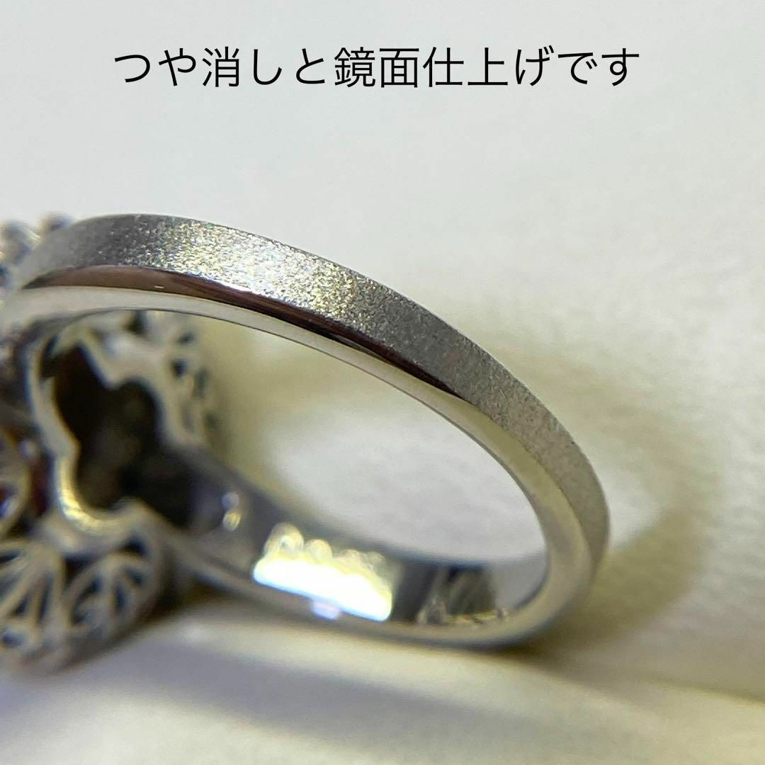 (X09)ダイヤモンドリング 指輪 プラチナ仕上 アクセサリー サイズ12号