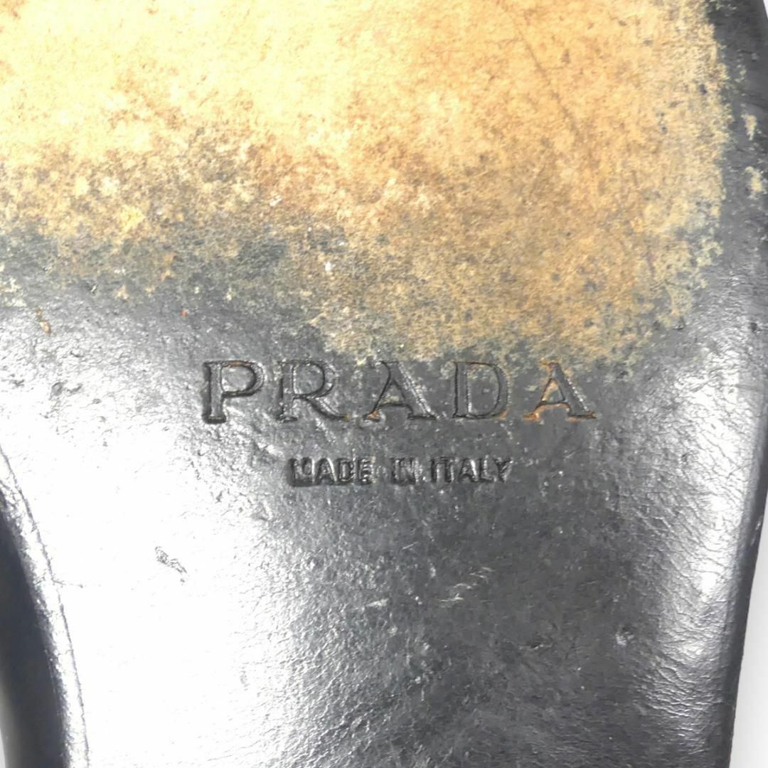 PRADA - イタリア製 ローファー 27 本革 黒 PRADAプラダ メンズ PRADA - イタリア製 ローファー 27 本革 黒 PRADAプラダ メンズ