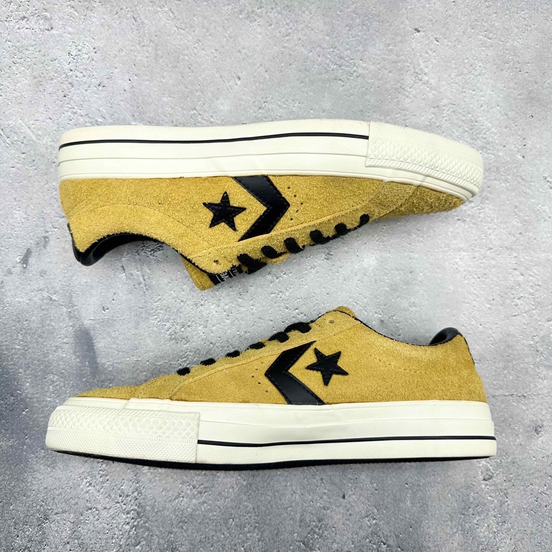 【美品】コンバース PRORIDE SK OX イエロー 毛長スエード