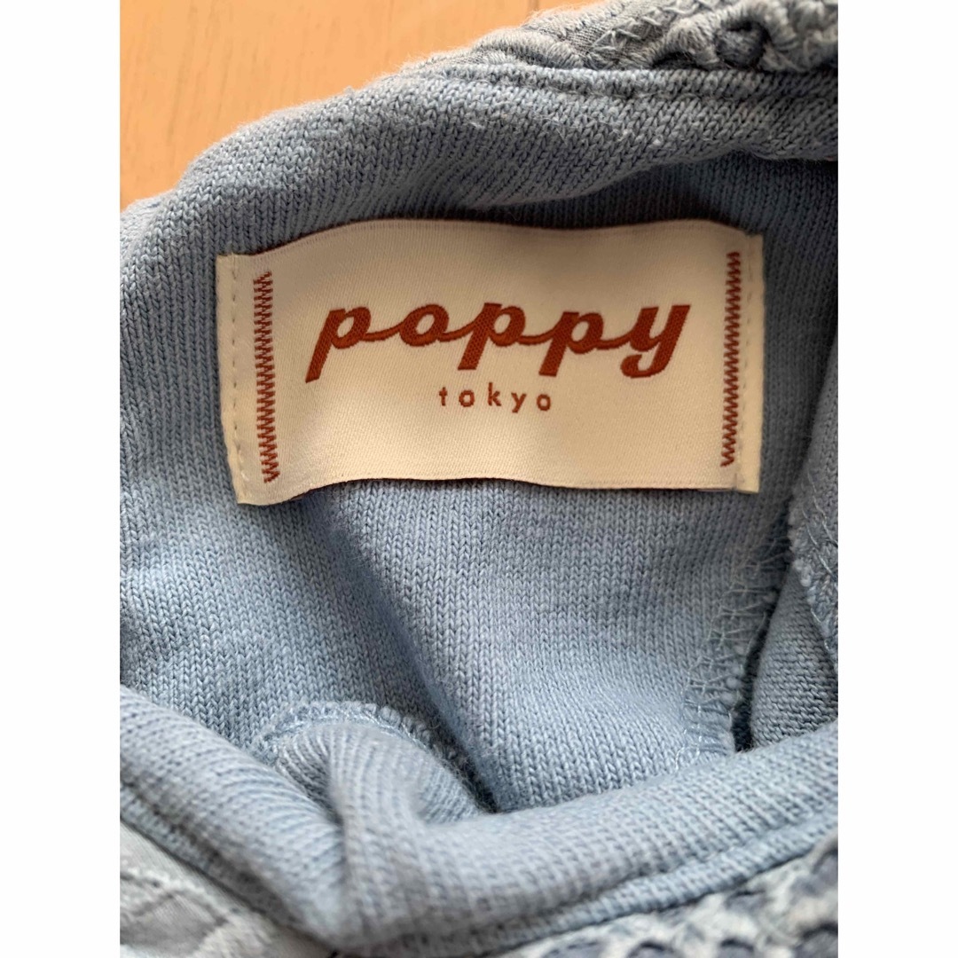 poppy あさぎーにょ　コットンレースドッキングTシャツ