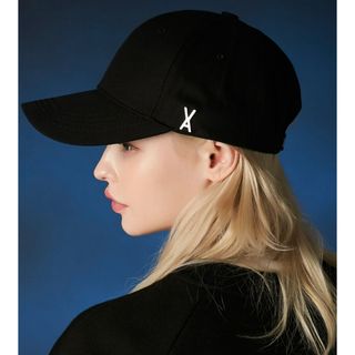 VARZARバザール　Stud logo over fit ball cap(キャップ)