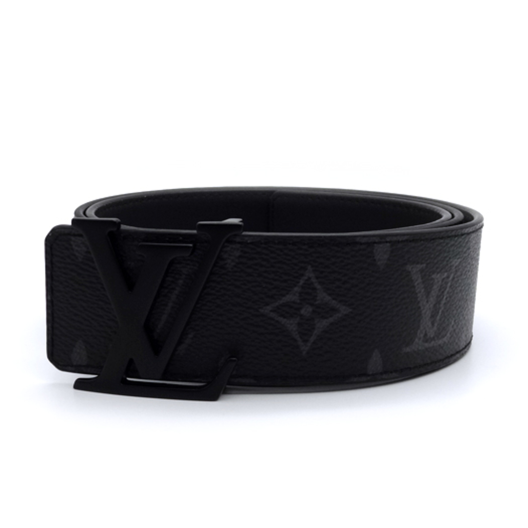 ルイヴィトン ベルト サンチュール LV イニシャル ベルト 40mm モノグラム エクリプス 黒 ブラック ノワール M0449V LOUIS VUITTON