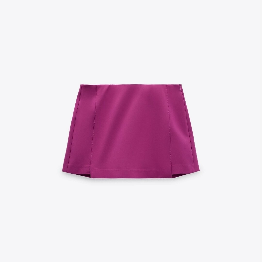 ZARA - ZARA スコート ミニスカート XSサイズ パープル系の通販 ZARA - ZARA スコート ミニスカート XSサイズ パープル系の通販