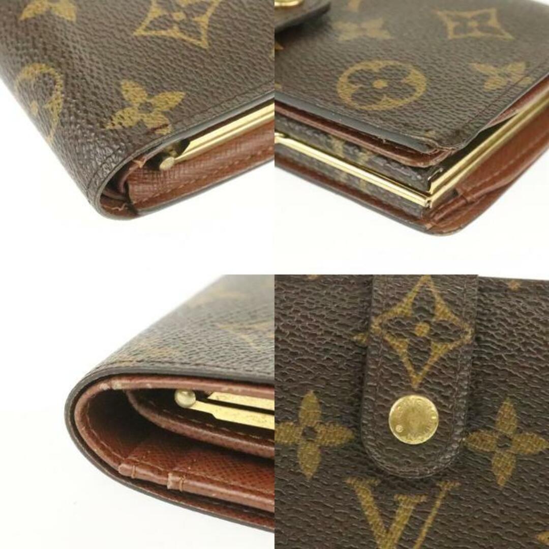 LOUIS VUITTON(ルイヴィトン)のルイヴィトン 二つ折り財布 ポルトモネ ビエ ヴィエノワ M61663 中古 モノグラムライン ブラウン LOUISVUITTON 【中古】| ルイビトン LV がま口 コンパクト サイフ ウォレット ブランド 定番 ファッション ランクAB レディースのファッション小物(財布)の商品写真