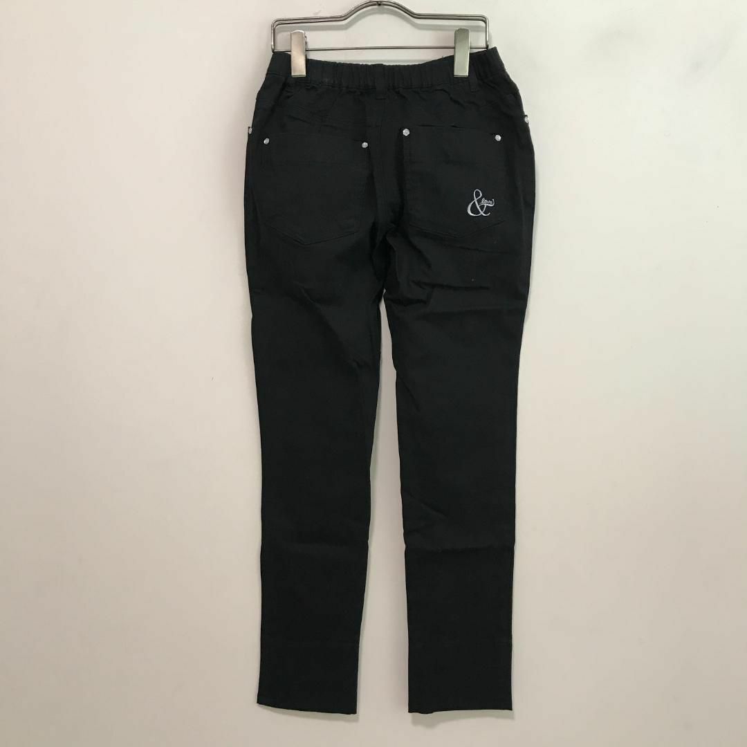 Q5101 &LOVE スタイリッシュストレッチパンツ ブラック M