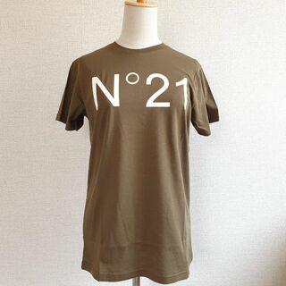 ヌメロヴェントゥーノ(N°21)の【新品・未使用】N°21  KIDS ロゴTシャツ カーキ　12Y(Tシャツ/カットソー)