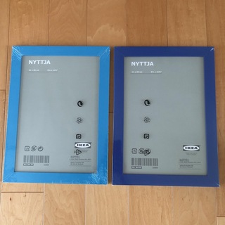 イケア(IKEA)の新品未使用未開封: イケア NYTTJA フレーム  壁掛け 額 2枚 セット(フォトフレーム)