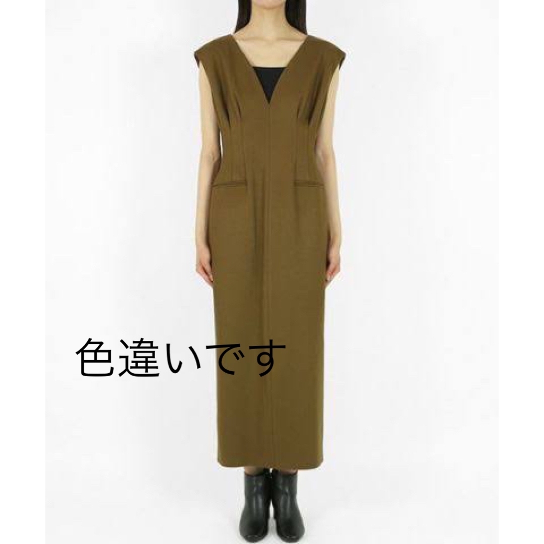 mame - 【美品】mame V-Neck Tucked Wool Dressの通販 by