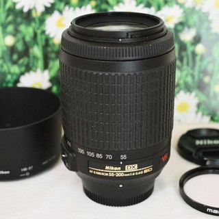 ニコン(Nikon)の手振れ補正❤️Nikon AF-S 55-200mm VR❤️人気望遠レンズ❤️(レンズ(ズーム))