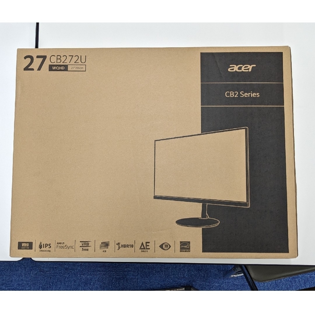 acer ディスプレイ ACER CB272USMIIPRX スマホ/家電/カメラのPC/タブレット(ディスプレイ)の商品写真