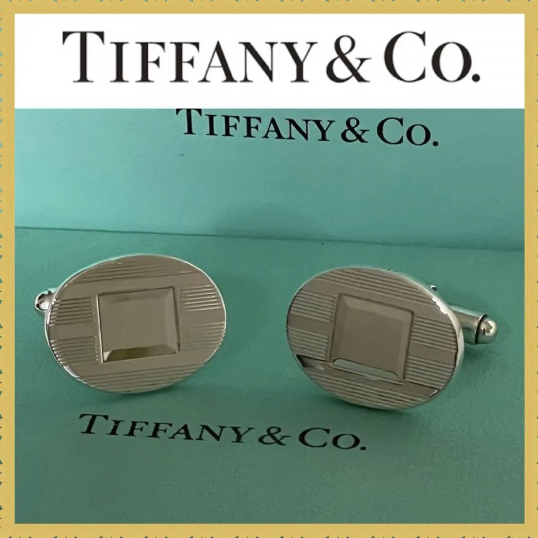 極美品　Tiffanyティファニーカフス　シルバー925