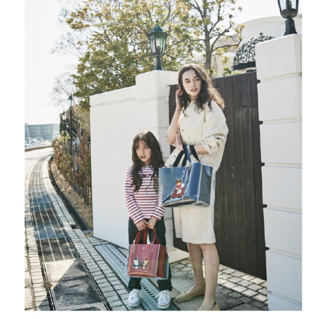 familiar - 最終値下げ 完売品♡familiar ajew コラボ バッグ ネイビー