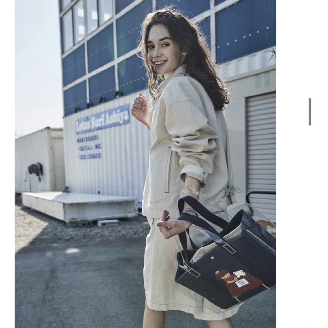 familiar - 最終値下げ 完売品♡familiar ajew コラボ バッグ ネイビー