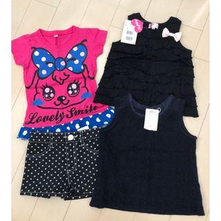 コムサイズム(COMME CA ISM)の新品　キッズ　女の子ゴーデ　夏服まとめ売り(Tシャツ/カットソー)