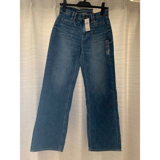 アメリカンイーグル(American Eagle)の新品タグ付き アメリカンイーグル　ワイドレッグ0ショート バギーハイライズデニム(デニム/ジーンズ)