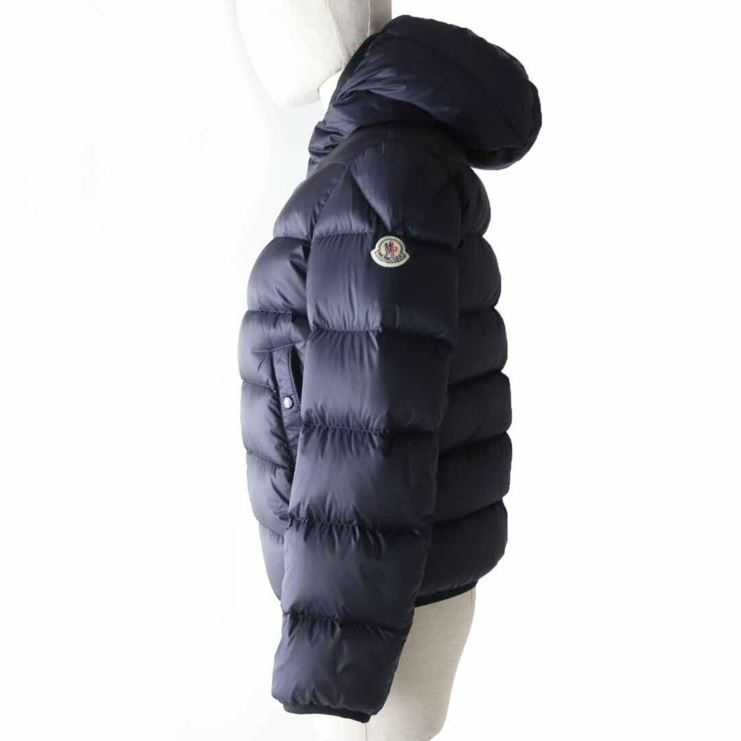 美品☆正規品 MONCLER モンクレール キッズ SERGE フード・ロゴワッペン付 ダウンジャケット ネイビー 12 anni 152ｃｍ  レディース可◎