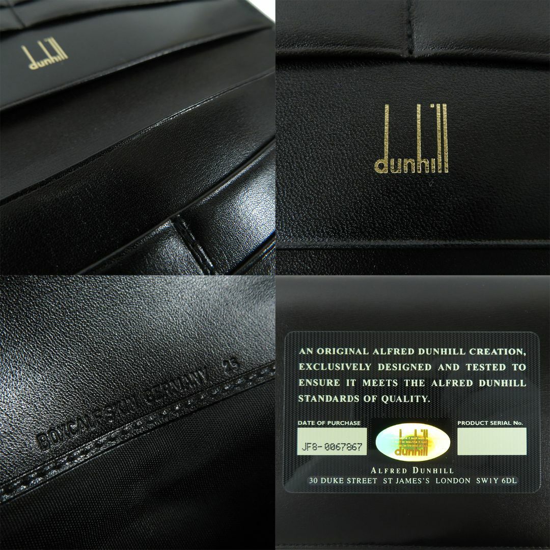 未使用品 dunhill 長財布 ブラック レザー 箱付き 296