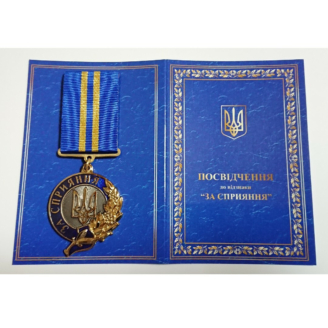 ウクライナ陸軍 戦士功労賞メダル エンタメ/ホビーのミリタリー(その他)の商品写真