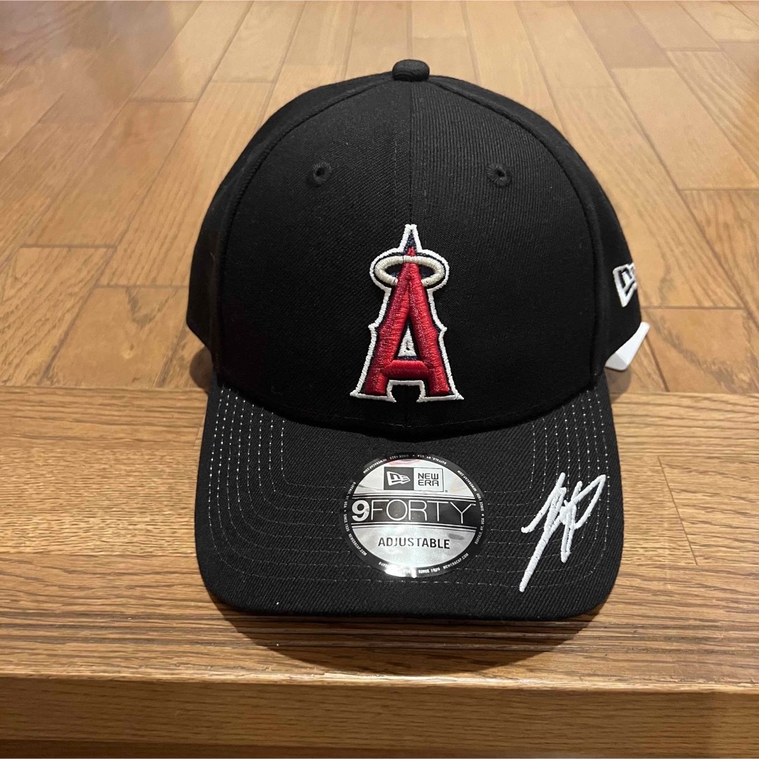 NewEra 9Fortyエンゼルス大谷選手サイン刺繍入り　ブラック