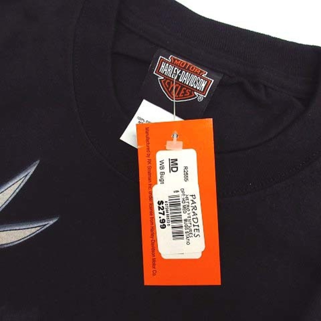 ハーレーダビッドソン USA製 ルーニーテューンズ 両面プリント Tシャツ 黒
