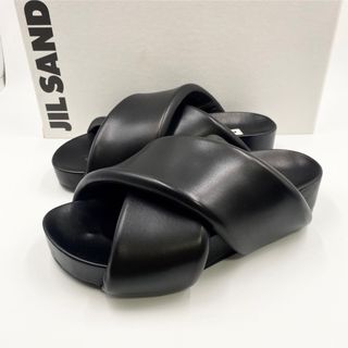 ジルサンダー(Jil Sander)の新品未使用！送料込み★Jil Sander★クロスストラップ スライド サンダル(サンダル)