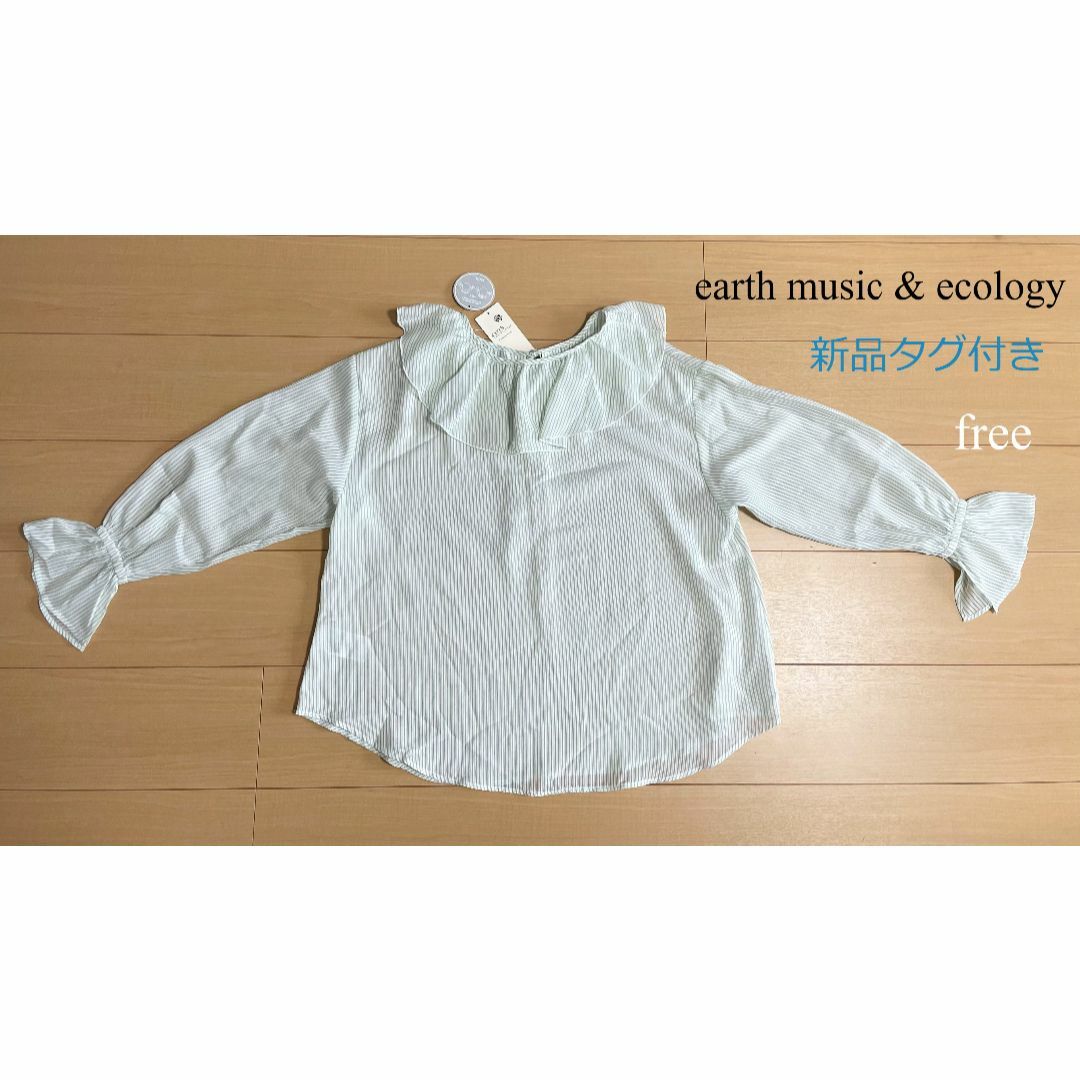 earth music & ecology(アースミュージックアンドエコロジー)のearth music & ecology　新品　レーディス　シャツ　カットソー レディースのトップス(シャツ/ブラウス(長袖/七分))の商品写真
