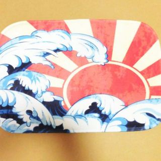 葛飾北斎 海 夏 波 日章旗 太陽 湘南 チューブ マット クッション ヨガ 玄(その他)