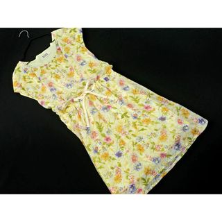 ミニマム(MINIMUM)のMINIMUM ミニマム シフォン 花柄 ギャザー Aライン ワンピース size2/カラフル ■◆ レディース(ミニワンピース)