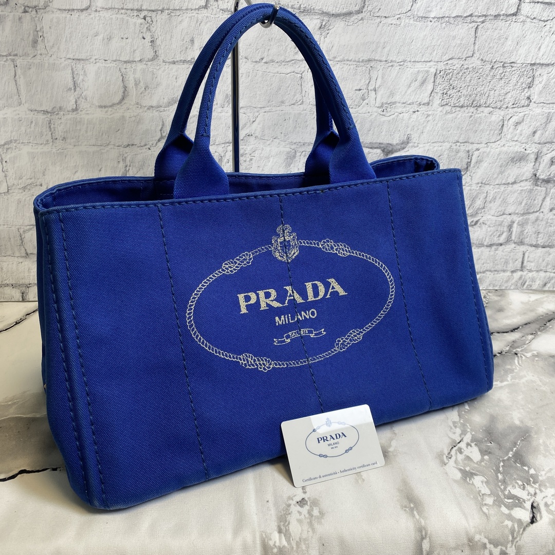 PRADA カナパ　L ブルー