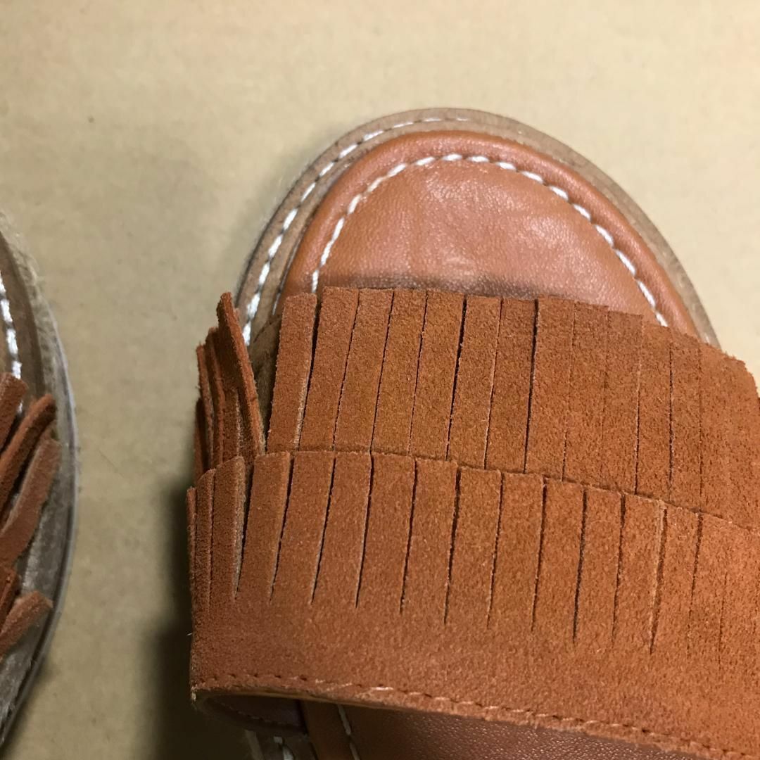 格安saleスタート】 タ40310 スウェードタッセルサンダル ヴィンテージ