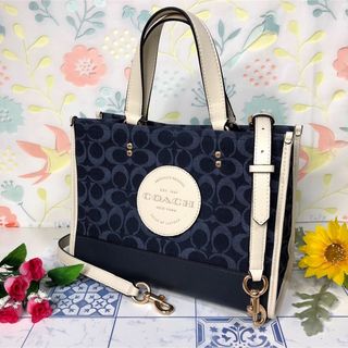 COACH - コーチ トートバッグ デニム ハンドバッグ 【新品】の通販 ...