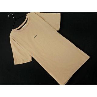 ビームス(BEAMS)のBEAMS BOY ビームスボーイ ロゴ プリント Tシャツ size1/ベージュ ■◆ レディース(Tシャツ(半袖/袖なし))