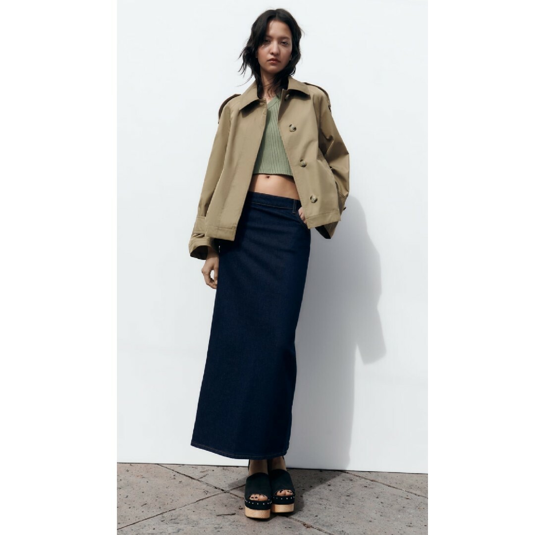 ZARA　クロップドトレンチコート