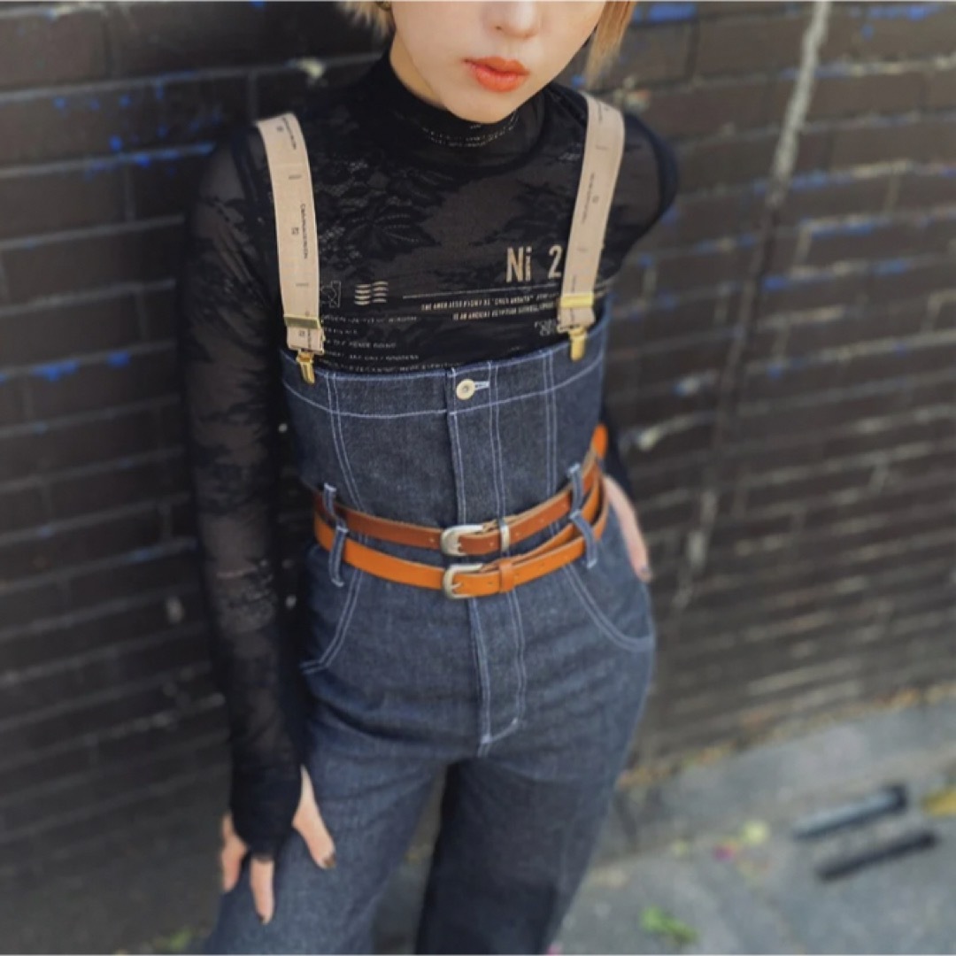 【Neith.】High & Low WideDenimSlacks BLACK レディースのパンツ(デニム/ジーンズ)の商品写真